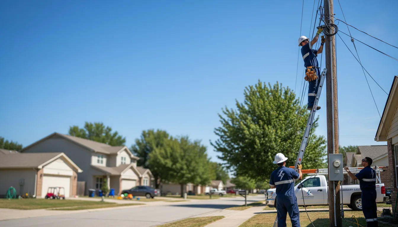 Residential electrician providing installation services in Seaman, OH
